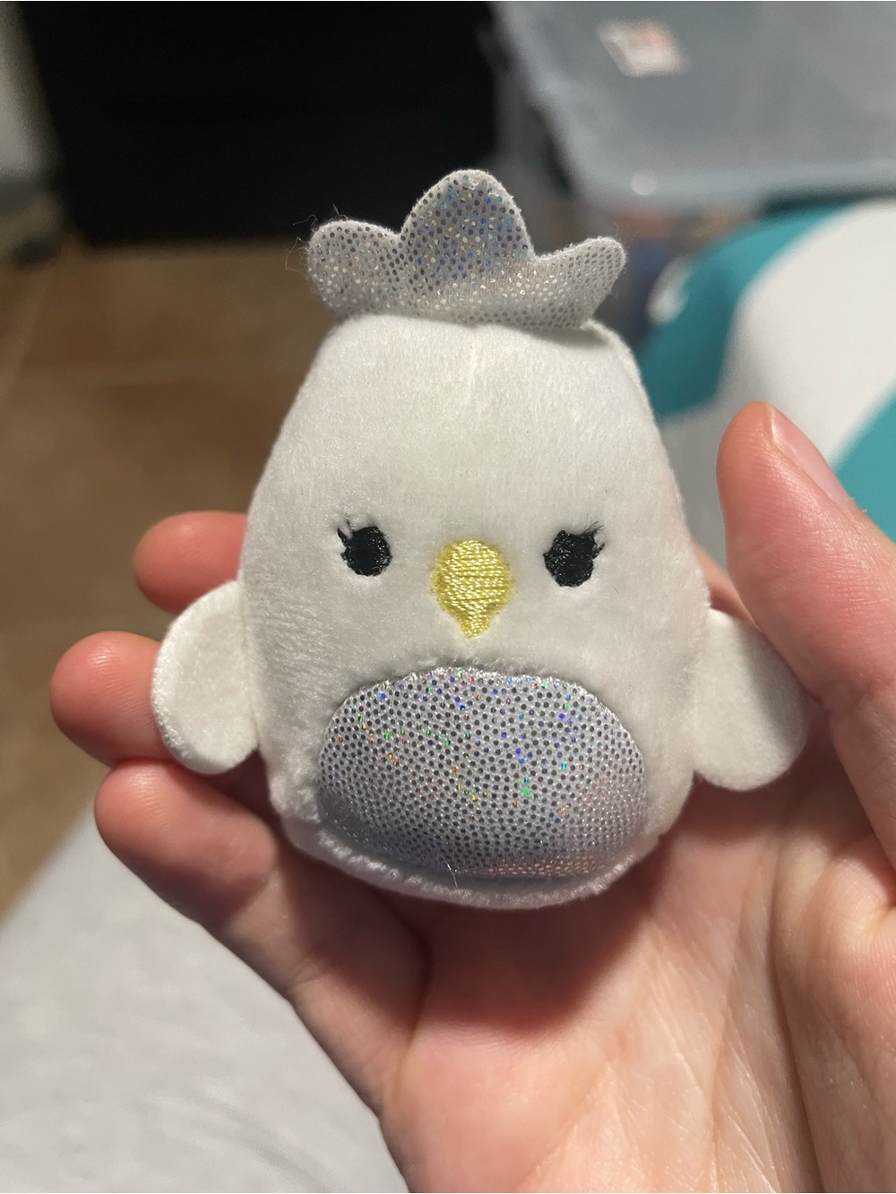 AlyssAlyssa the White Swan from the Squishmallows Squishville 2-inch micro plush